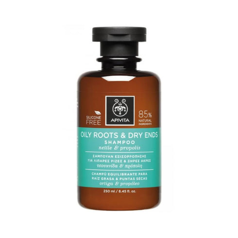 Apivita Shampoo for Fat Roots and Dry Tips 250ml - Jag Couture Beauty