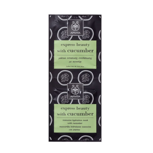 Apivita Intensive Hydration Mask With Cucumber 2x8ml - Jag Couture Beauty