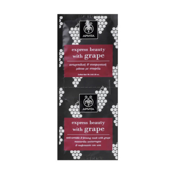 Apivita Anti-Wrinkle And Firming Mask With Grape 2x8ml Jag Couture Beauty