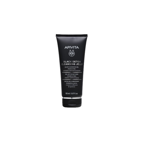 Apivita Cleansing Gel Black Detox 150ml - Jag Couture Beauty