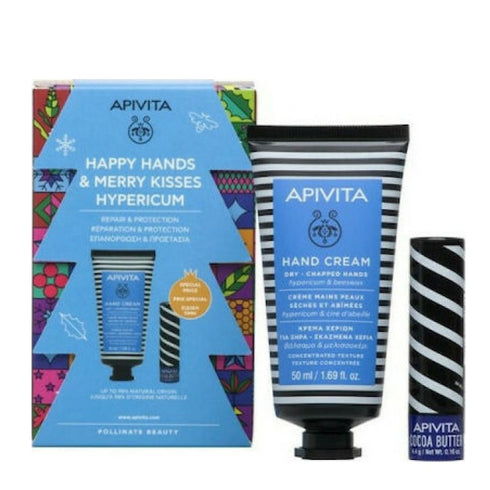 Apivita Hand Cream Hypericum Repair Y Protection 50ml Set 2 Pieces - Jag Couture Beauty