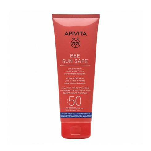 Apivita Bee Sun Safe Hydra Fresh Face & Body Milk SPF50 200ml - Jag Couture Beauty