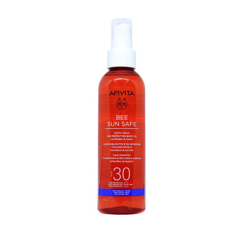 Apivita Bee Sun Safe Body Oil for Tanning & Silky Feeling SPF30 200ml - Jag Couture Beauty