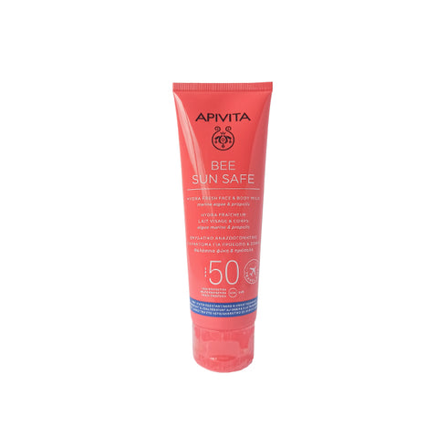 Apivita Bee Sun Safe Moisturizing Refreshing Emulsion for Face & Body SPF50 100ml - Jag Couture Beauty