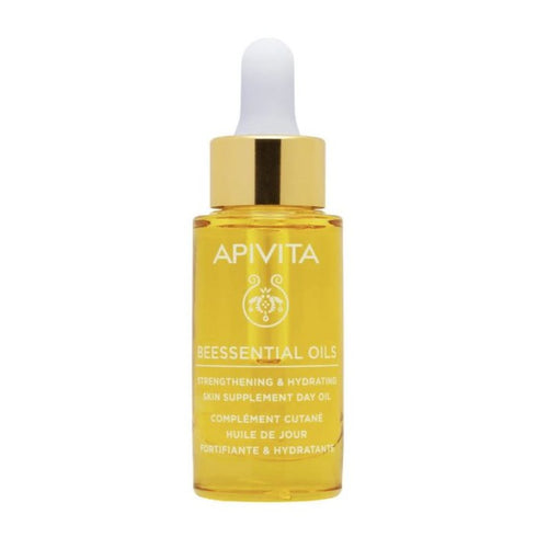 Apivita Beessential Oils Day Oil Skin Supplement Strengthens & Moisturizes 15ml - Jag Couture Beauty