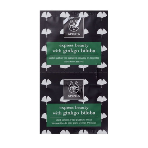 Apivita Dark Circles And Eye-Puffiness Mask With Ginkgo Biloba 2x2ml Jag Couture Beauty
