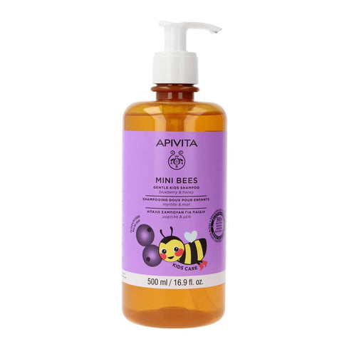 Apivita Mini Bees Children's Shampoo Blueberry&Honey 500ML Jag Couture Beauty