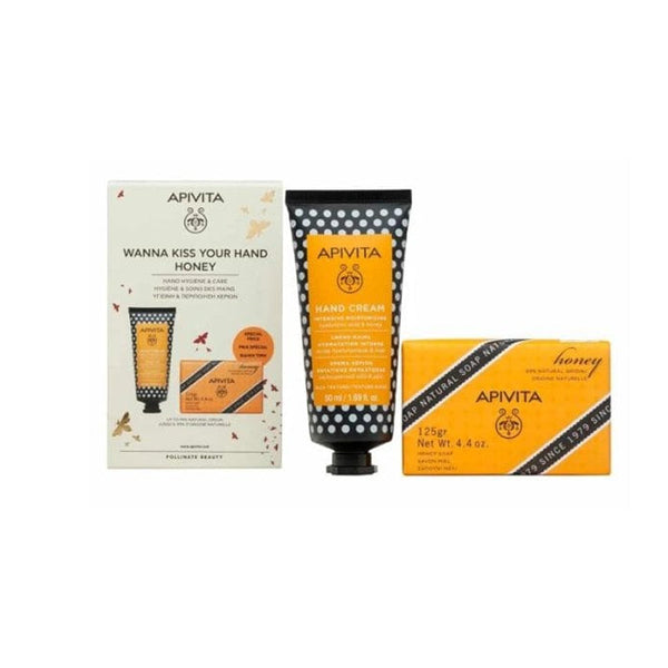 Apivita Honey Hand Cream 50g + Natural Solid Soap 125g Jag Couture Beauty
