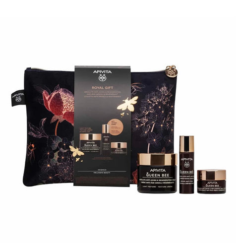 Apivita Queen Bee Holistic Anti-Aging Cream 50ml Set 3 Pieces - Jag Couture Beauty