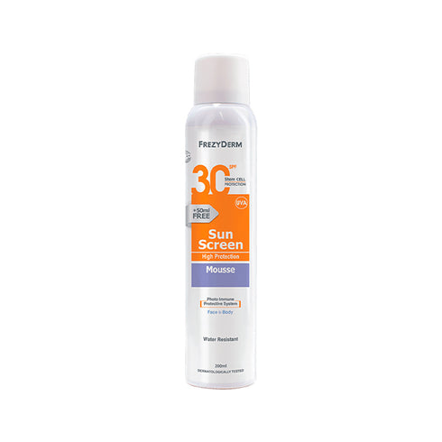 Frezyderm Sun Screen Mousse Spf30+ 200ml - Jag Couture Beauty