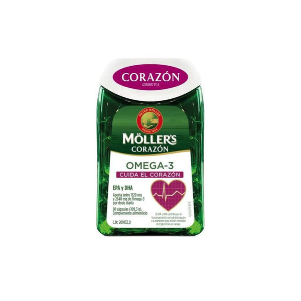 Moller's Heart Omega-3 80 Capsules - Jag Couture Beauty