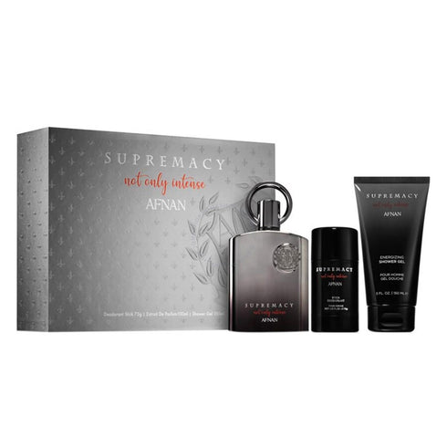 Afnan Supremacy Not Only Intense Eau De Parfum 100ml Spray Gel De Baño 100ml Desodorante Stick 75ml - Jag Couture Beauty