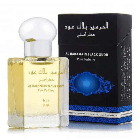 Al Haramain Black Oudh Perfume Puro 15ml - Jag Couture Beauty