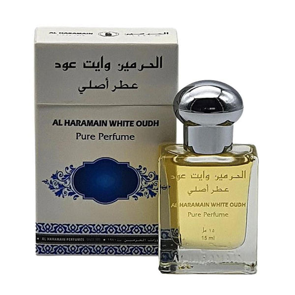 Al Haramain White Oudh Perfume Puro Roll-On 15ml - Jag Couture Beauty