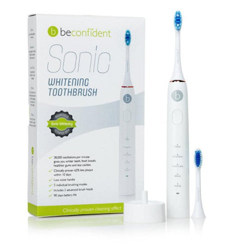 Beconfident Sonic Electric Whitening Toothbrush White-Rose Gold Jag Couture Beauty
