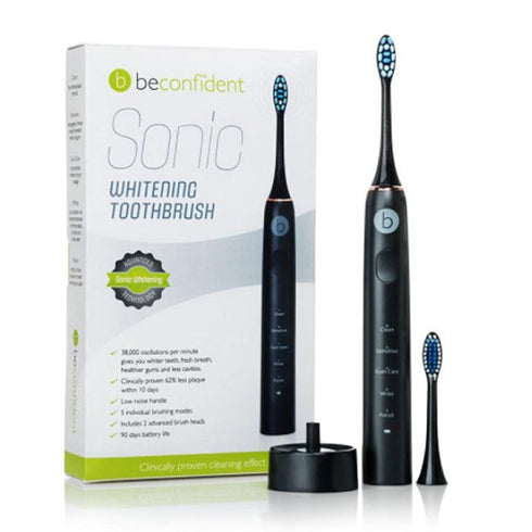 Beconfident Sonic Electric Whitening Toothbrush Black-Rose Gold Jag Couture Beauty