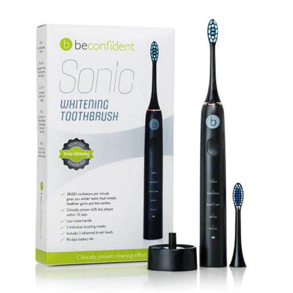 Beconfident Sonic Electric Whitening Toothbrush Black-Rose Gold Jag Couture Beauty