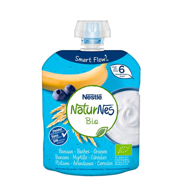 Naturnes Bio Banana Blueberries and Cereals 90g - Jag Couture Beauty
