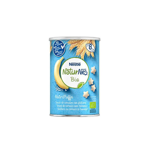 Nestle Nestlé Naturnes Bio Nutripuffs Snack Cereales Con Plátano 8m 35g - Jag Couture Beauty