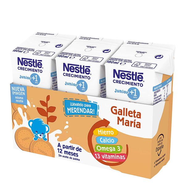 Nestlé Growth Milk 1+ Biscuits 3x180ml Jag Couture Beauty