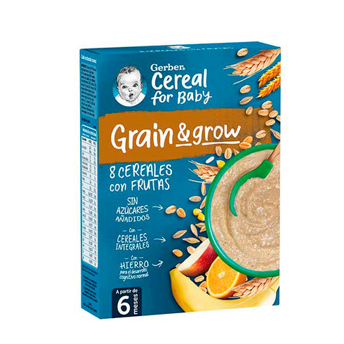 Gerber Porridge 8 Cereals and Fruit 250g - Jag Couture Beauty