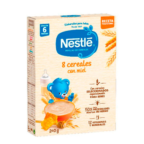 Nestlé Porridge 8 Cereals with Honey 240g - Jag Couture Beauty
