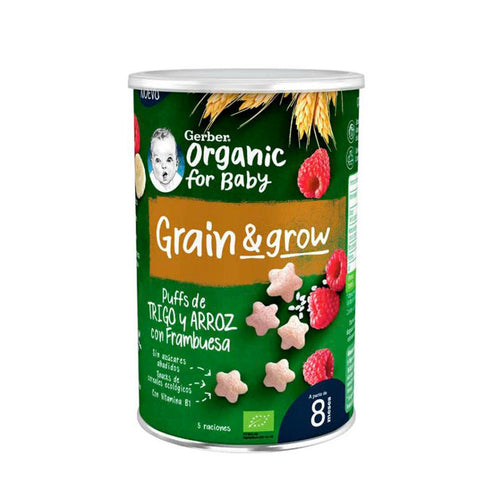 Gerber Snack Organic Cereals and Raspberry 35g Jag Couture Beauty