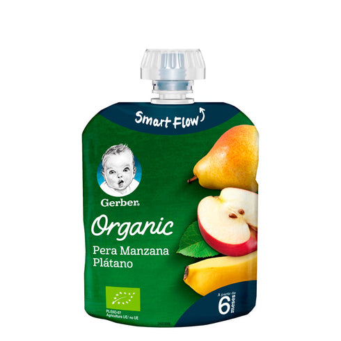 Gerber Organic Pear Apple and Banana 90g Jag Couture Beauty