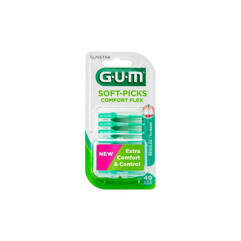 Gum Soft Picks Comfort Flex Reg Mint 40u Jag Couture Beauty