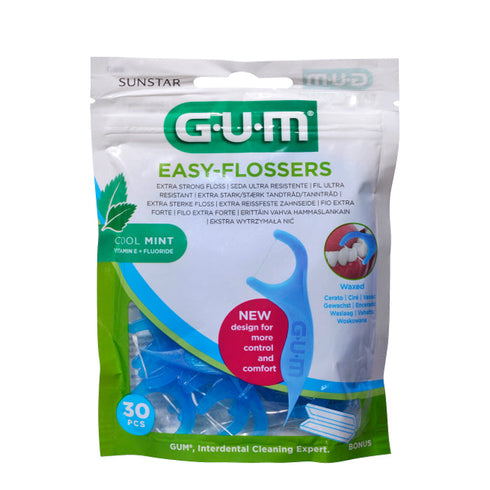 Gum Sunstar Easy Flossers Cool Mint Vit-E Fluor 30 Units Jag Couture Beauty