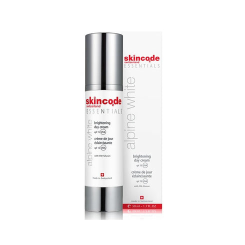 Skincode Essentials Alpine White Brightening Day Cream Spf15 50ml - Jag Couture Beauty