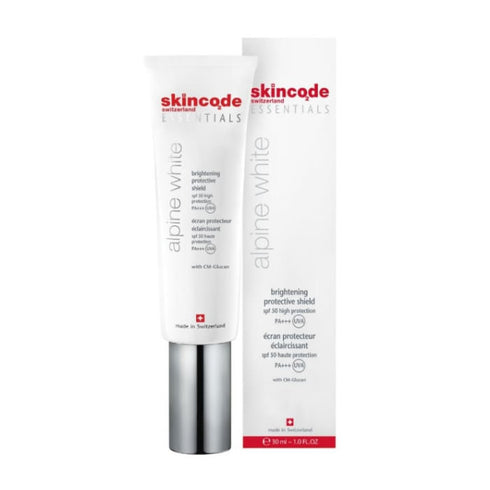 Skincode Essentials Alpine White Brightening Protective Shield Spf50 30ml - Jag Couture Beauty