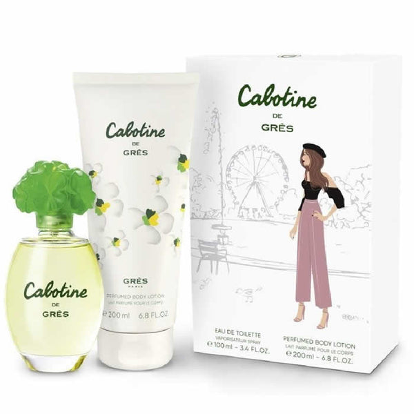 Gres Cabotine Eau De Toilette Spray 100ml Set 2 Pieces - Jag Couture Beauty