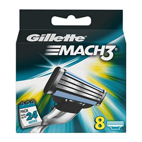 Gillette Mach3 Refill 8 Units - Jag Couture Beauty