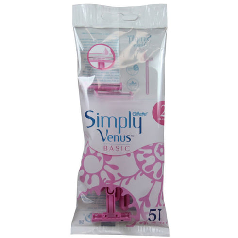 Gillette Venus Simply Basic Razor 5 Units - Jag Couture Beauty