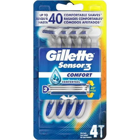Gillette Sensor3 Comfortgel x4 Jag Couture Beauty