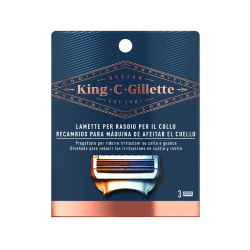 Gillette King Neck Razor Blades 3 Units - Jag Couture Beauty