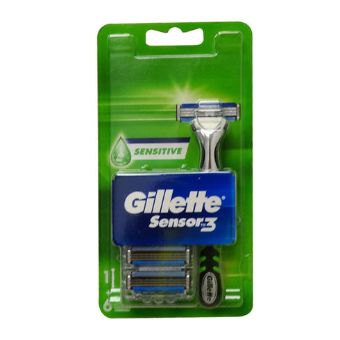 Gillette Sensor3 Sensitive Cuchilla De Afeitar Pack 1un Recambio Cuchillas Pack - Jag Couture Beauty