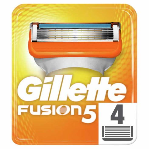 Gillette Fusion Manual Blades Pack Of 4 - Jag Couture Beauty