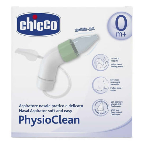 Chicco PhysioClean Nasal Aspirator Soft And Easy 0M+ 1 Unité - Jag Couture Beauty