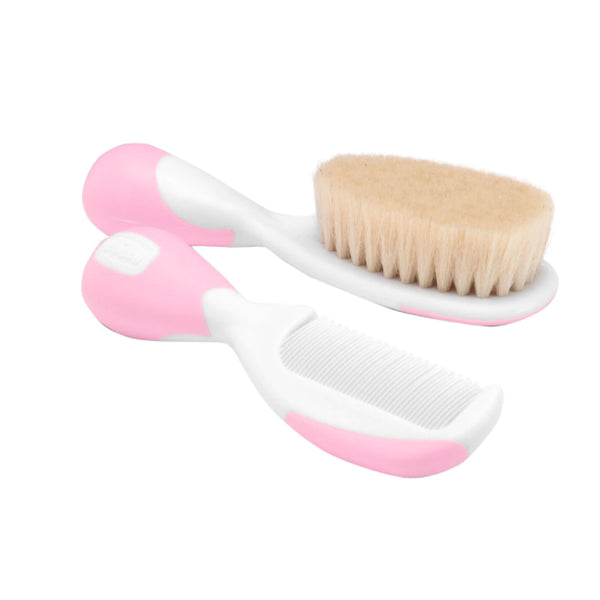 Chicco Infant Hairbrush and Comb Pink - Jag Couture Beauty