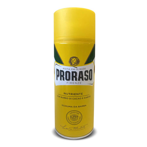 Proraso Nutriente Espuma De Afeitar Cacao y Karite 400ml - Jag Couture Beauty