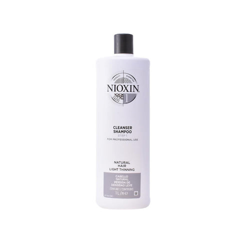 Nioxin System 1 Shampoo Volumizing Weak Fine Hair 1000ml - Jag Couture Beauty