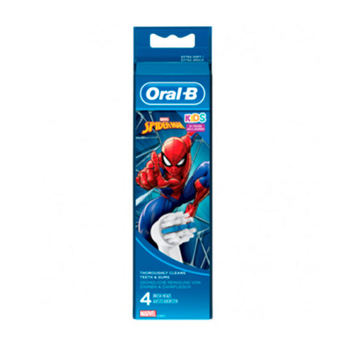 Oral-B Replacement Toothbrush for Kids Spiderman 4U