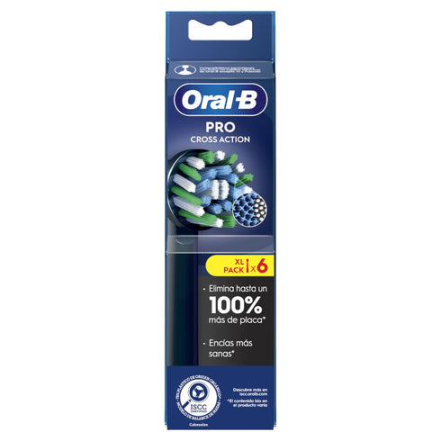 Oral-B Pro Cross Action Black Refill 6 Units - Jag Couture Beauty