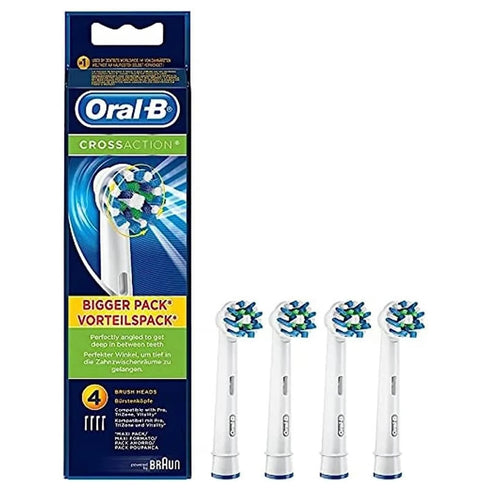 Oral-B Pro Cross Action Refill 4 Units - Jag Couture Beauty