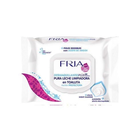 Fria Desmaquillantes Plus Calming Makeup Remover Wipes 20 Wipes - Jag Couture Beauty