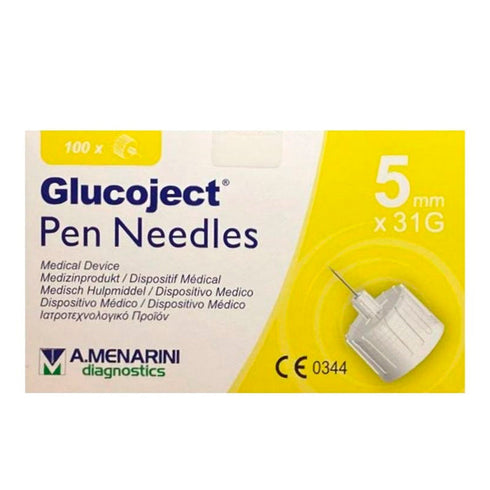 Menarini Glucoject Insulin Needle 31gx5mm 100U Jag Couture Beauty