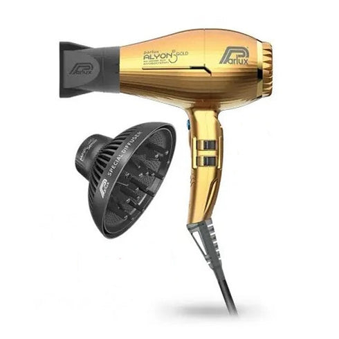 Parlux Hair Dryer Alyon Gold + Diffuser Jag Couture Beauty