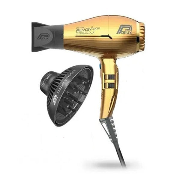 Parlux Hair Dryer Alyon Gold + Diffuser Jag Couture Beauty